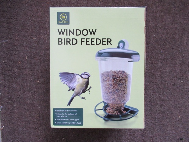 A window bird feeder